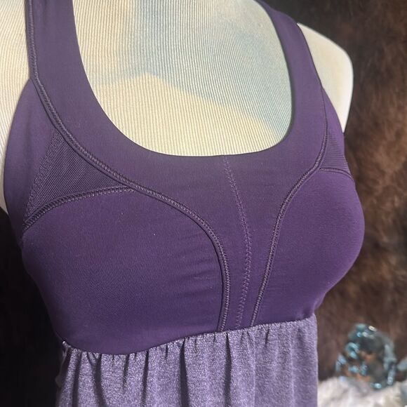 Lululemon Purple Racerback Tank Top 4 (5165) - Picture 2 of 5